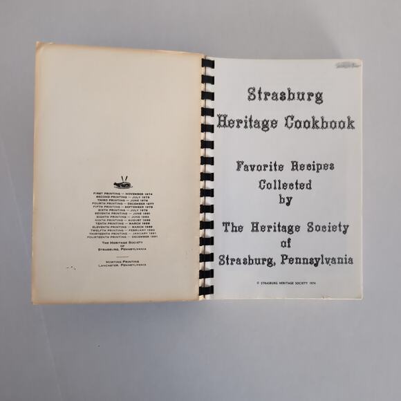 Strasburg Heritage Society Cookbook Favorite Recipes Pennsylvania - Picture 3 of 12